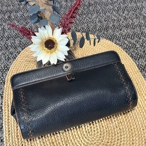 Cole Haan Black Leather Clutch Wallet